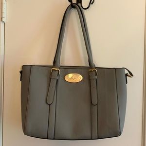 Large Gray Tote Bag